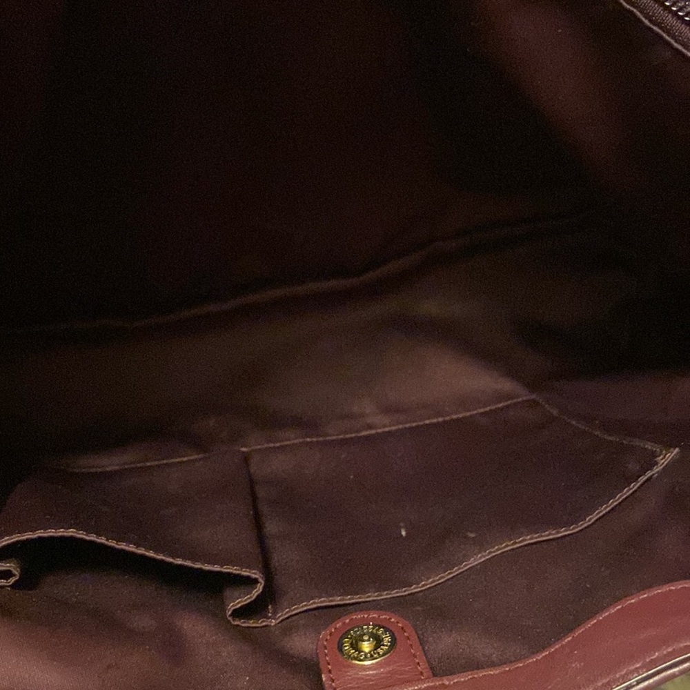 Coach Burgundy Leather Satchel - Picture 6 of 10